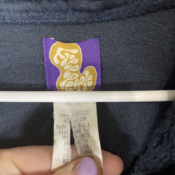 Vintage RARE Free People Faux Fur Teddy Coat Jacket USA MADE See Measurements - Picture 3 of 8